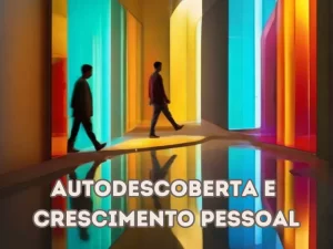 A imagem que ilustra a jornada do autodescoberta e crescimento pessoal: um indivíduo em meio a um caminho sinuoso, representando os desafios da reflexão interior. Ao fundo, a luz do conhecimento brilha, simbolizando a transformação. As cores suaves refletem a serenidade alcançada por meio do processo. Esta imagem captura a essência do artigo, guiando os leitores em direção a uma vida mais plena e significativa.
