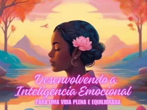 Imagem de uma mulher tranquila e autêntica praticando a autorreflexão em um ambiente sereno.