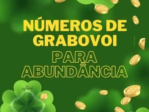 Imagem com fundo verde, trevos de quatro folhas que indicam boa sorte e moedas douradas.