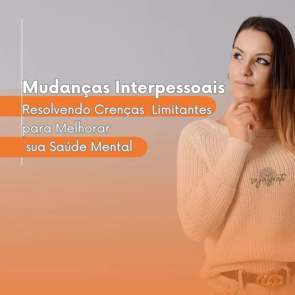 Imagem de uma mulher com a mão no queixo, que transmitisse a ideia de reflexão, transformação, superação e crescimento pessoal em meio a mudanças interpessoais.